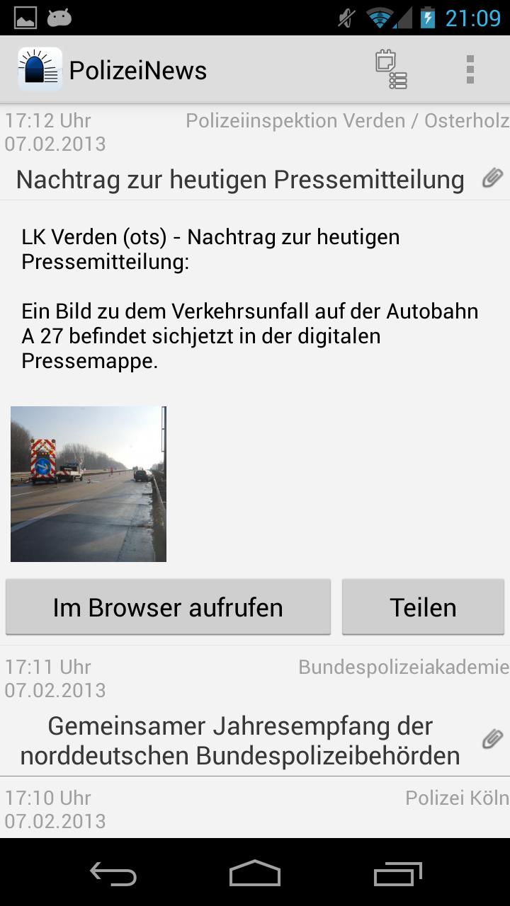 PolizeiNews Free Screen 2