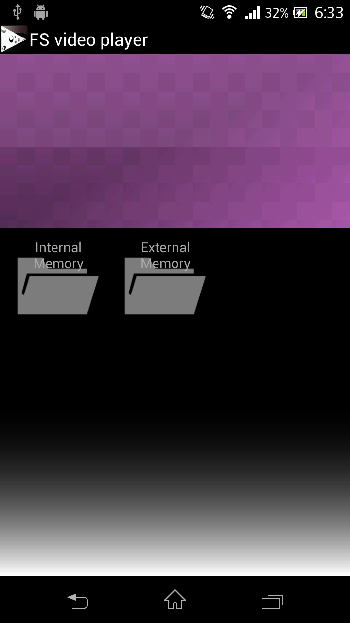 FS video player Screen 1