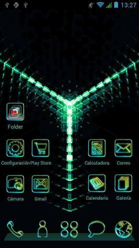 Next Launcher 3D Theme Glowのおすすめ画像1