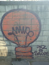 Graffiti Lâmpada da Paz e Saúde