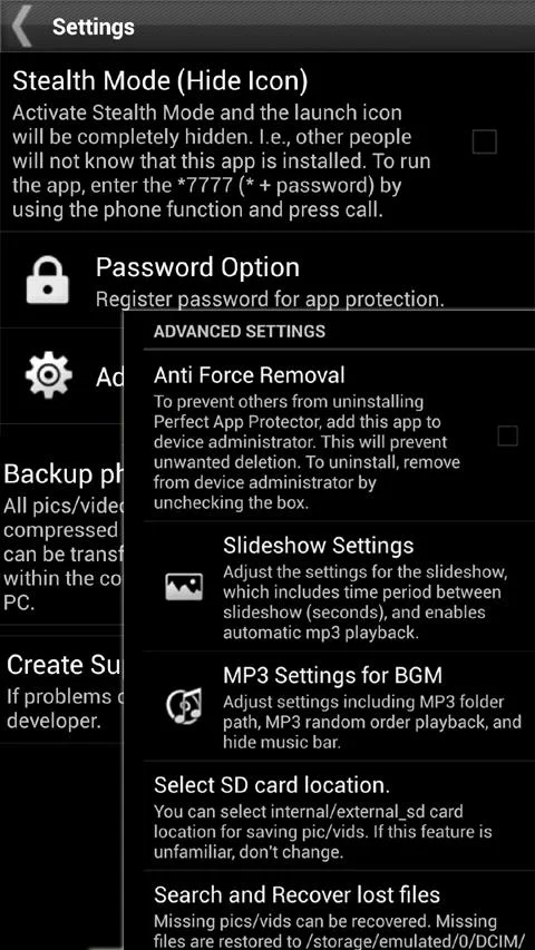 Gallery Lock Pro(Hide picture) - screenshot