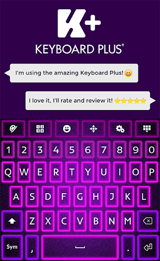 Glow Purple Keyboard