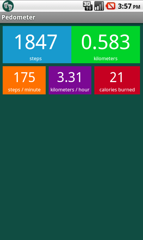 Pedometer Calories killer Screen 3