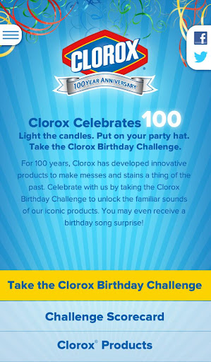 Clorox Birthday Challenge