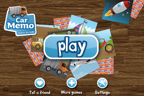 Car Memo Match PRO for kids