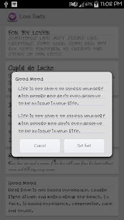 Love Fonts for FlipFont Screenshots 2