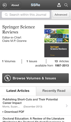 Springer Science Reviews