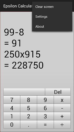 Epsilon Calculator