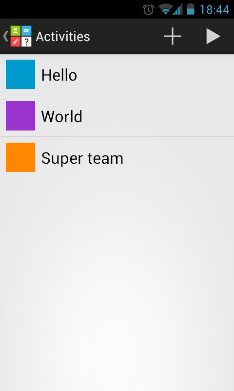Activities Screen 2
