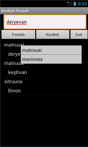 Finnish Kurdish Dictionary