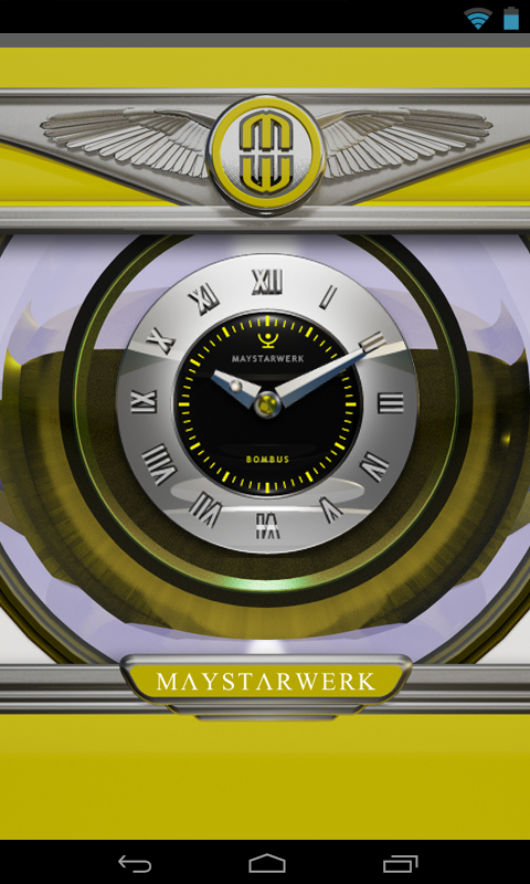Clock Widget Bombus Screen 2