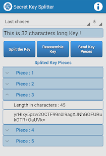 Lastest Secret Key Splitter APK for PC