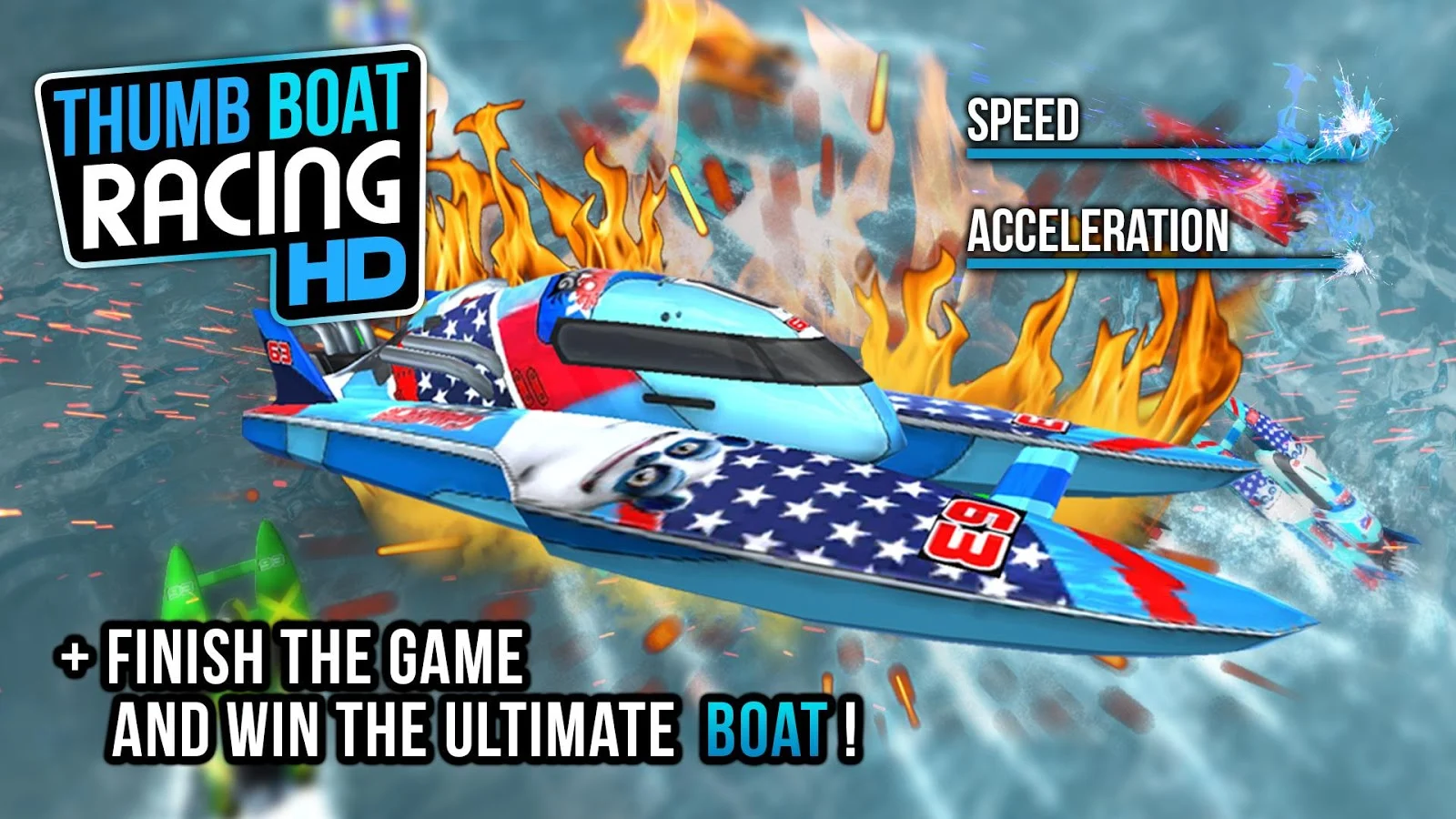 Thumb Boat Racing - Screenshot