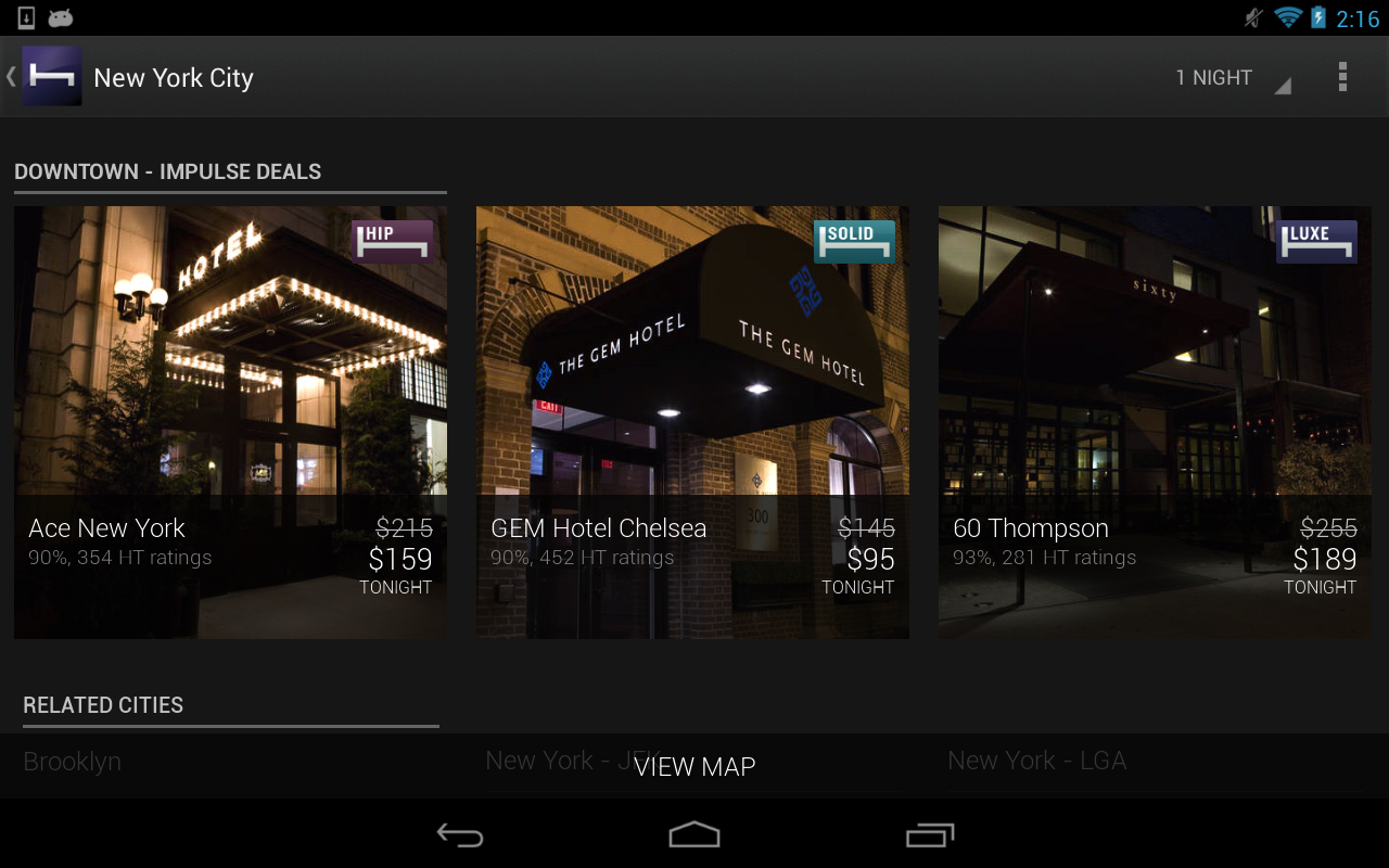 Hotel Tonight screenshot