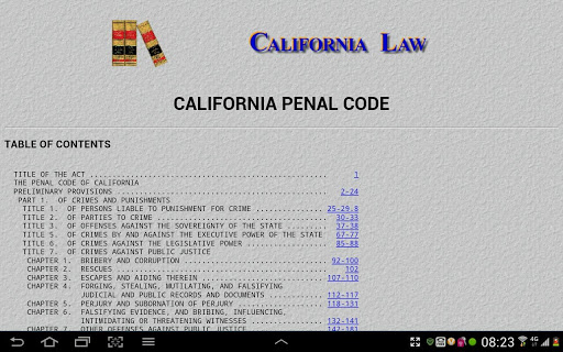 California Penal Code 4 Police