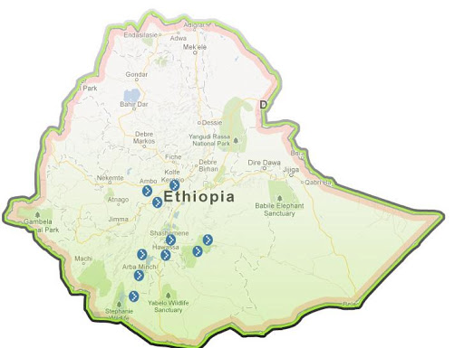 DOT Ethiopia Map