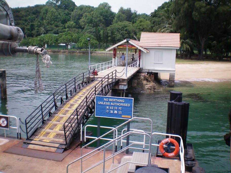 Ponton de St John's Island