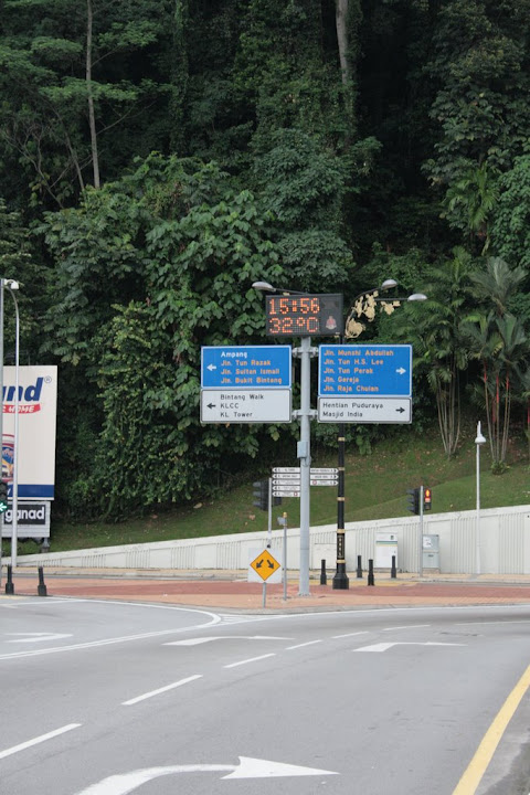 Panneau indiquant la température