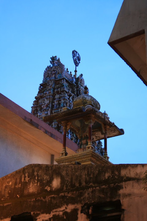 Arrière du temple Hindou 