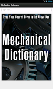 Mechanical Dictionary