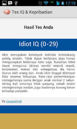 Tes IQ Kepribadian