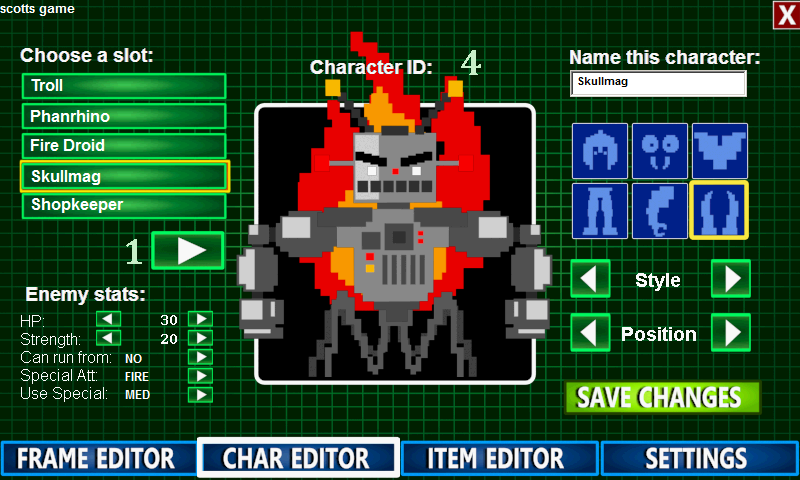 8-Bit RPG Creator Screen 3
