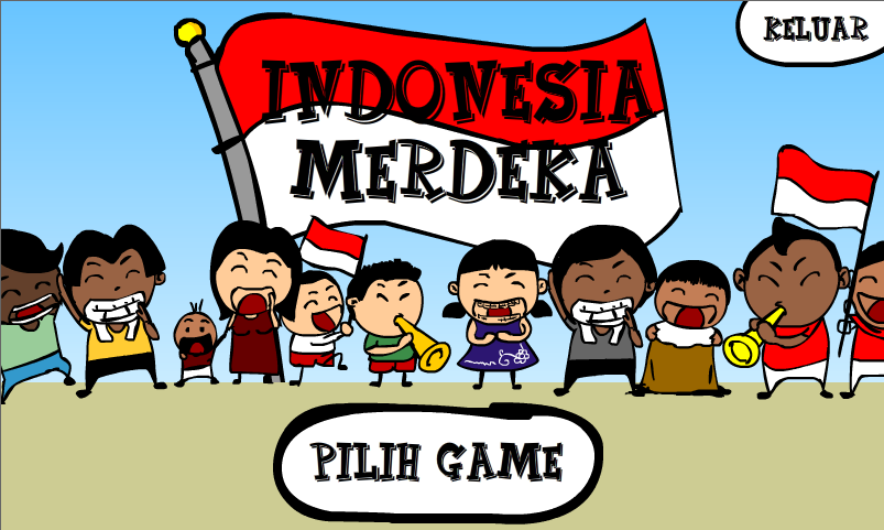 Indonesia Merdeka Animasi Mino Gambar 