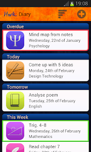 Hwk. Planner and Timetable - screenshot thumbnail