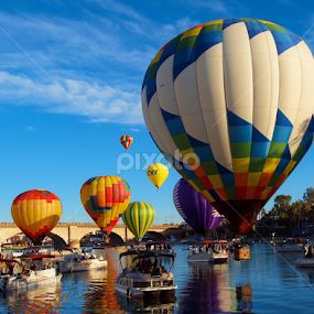 Boats & Balloons by Becky McGuire - Transportation Boats