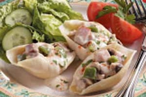 Ham-Stuffed Jumbo Shells