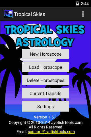 Tropical Skies Astrology