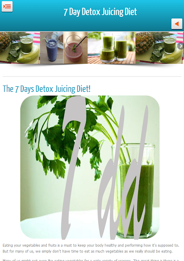 7 Day Detox Juicing Diet