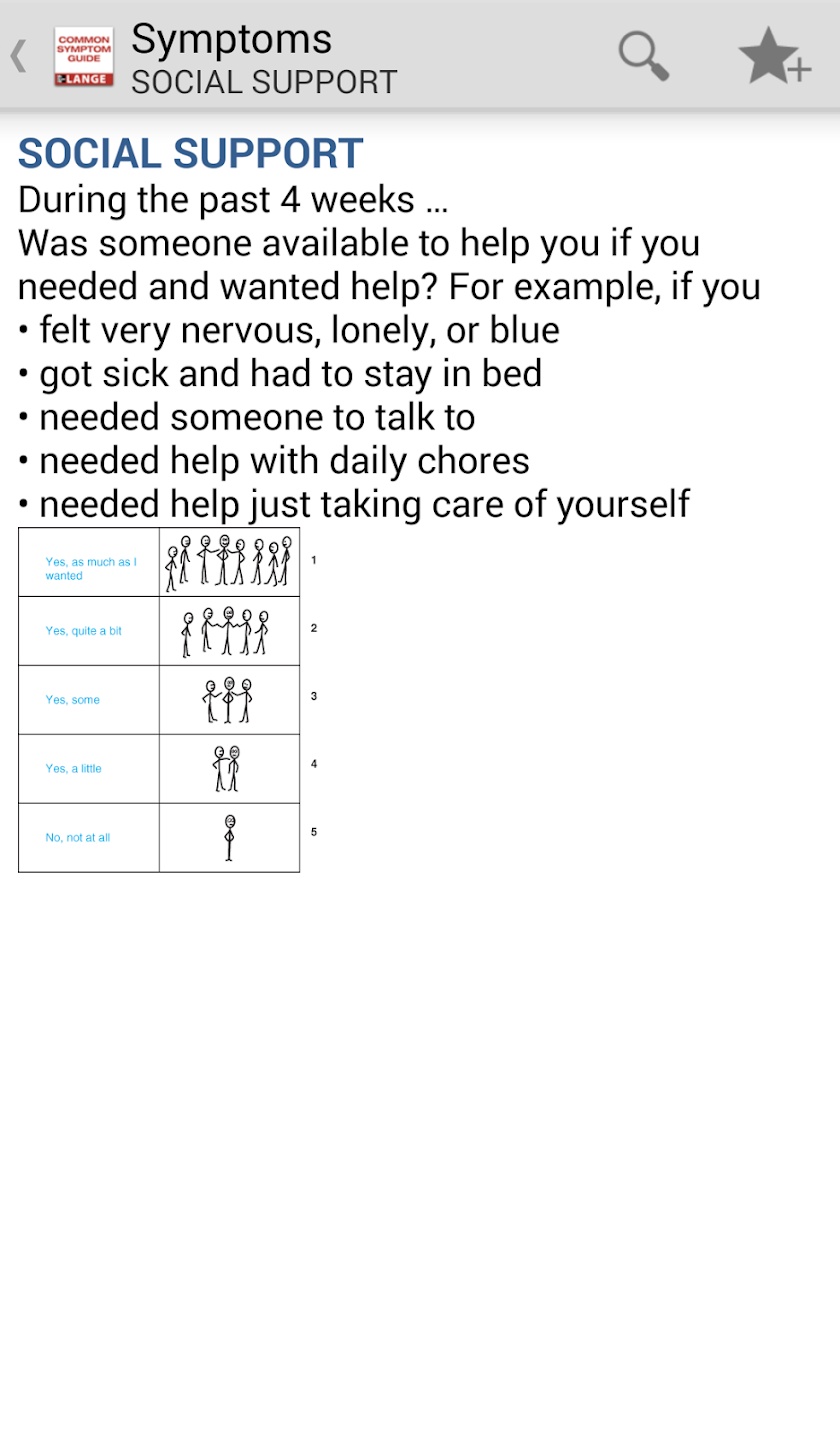 Common Symptom Guide Screen 3
