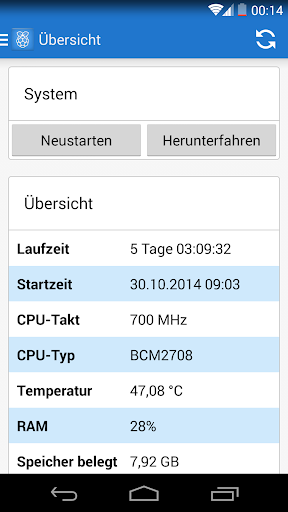 Pi Control - App