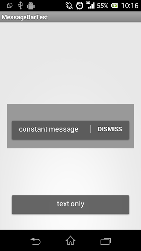 MessageBar Demo GMail style