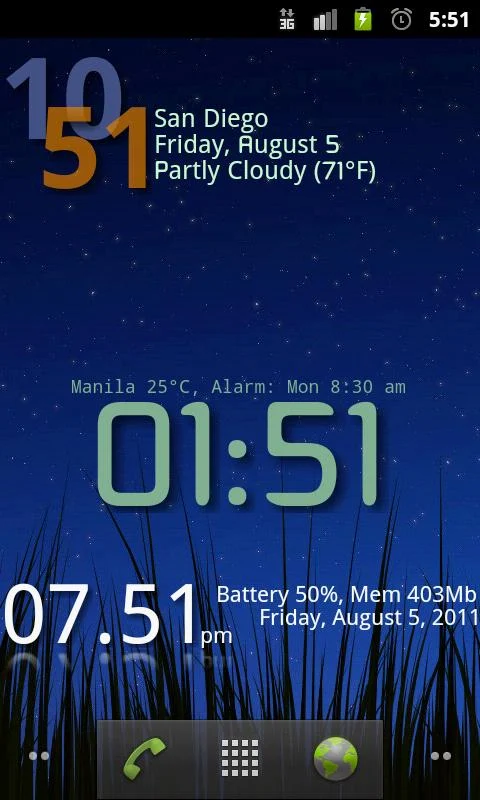 Advanced Clock Widget Pro - screenshot