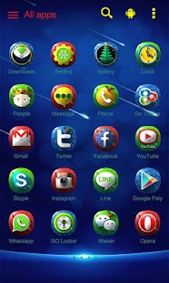 Free Download Blove Christmas GO Theme APK for PC