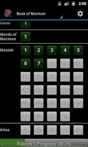 LDS Reading Chart