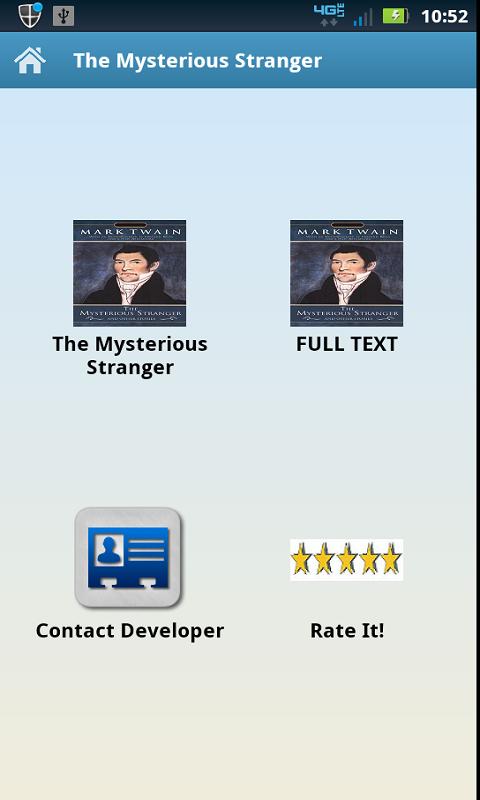 Android application The Mysterious Stranger screenshort