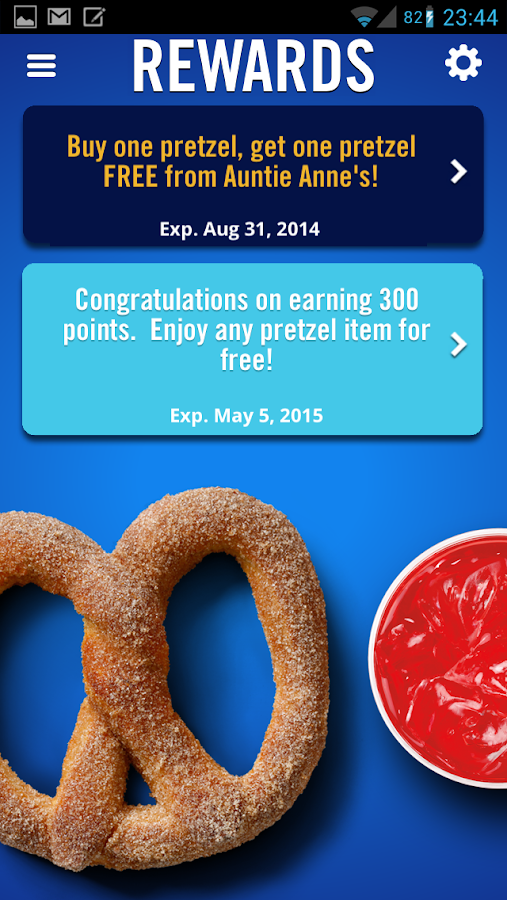 Auntie Anne's Pretzel Perks Android Apps on Google Play
