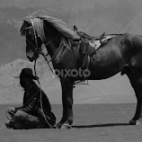 Man and Horse by Akhmad Solihin -  