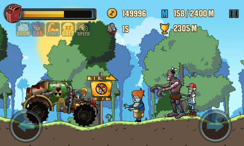 Android application Zombie Road Racing screenshort