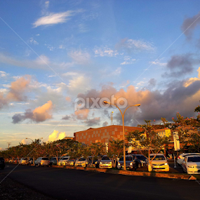 Shopping centre by Veronica Kumurur - City,  Street & Park Street Scenes