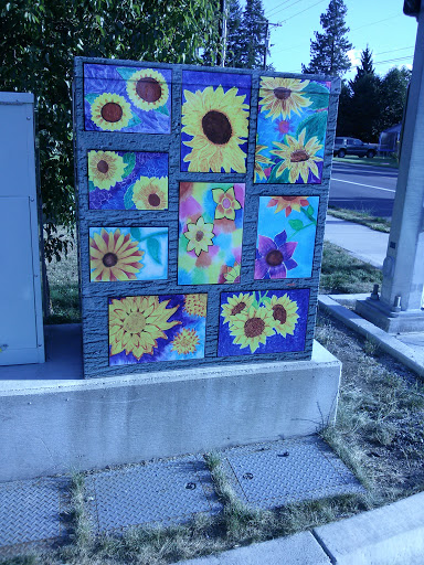 Sunflower Power Box Mural
