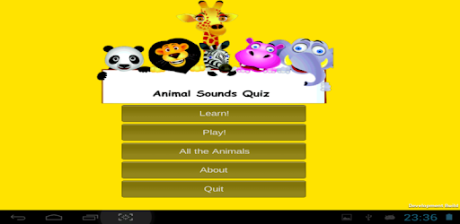 Изображения Animal sound quiz game на ПК с Windows