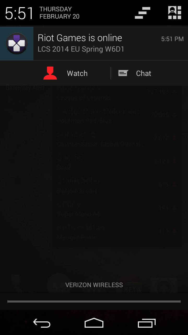 Gameplay Alert (for Twitch) Screen 1