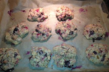Doubleberry Drop Scones