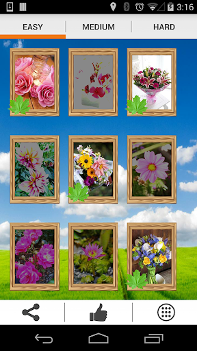 Roses and Flowers Tile Puzzle