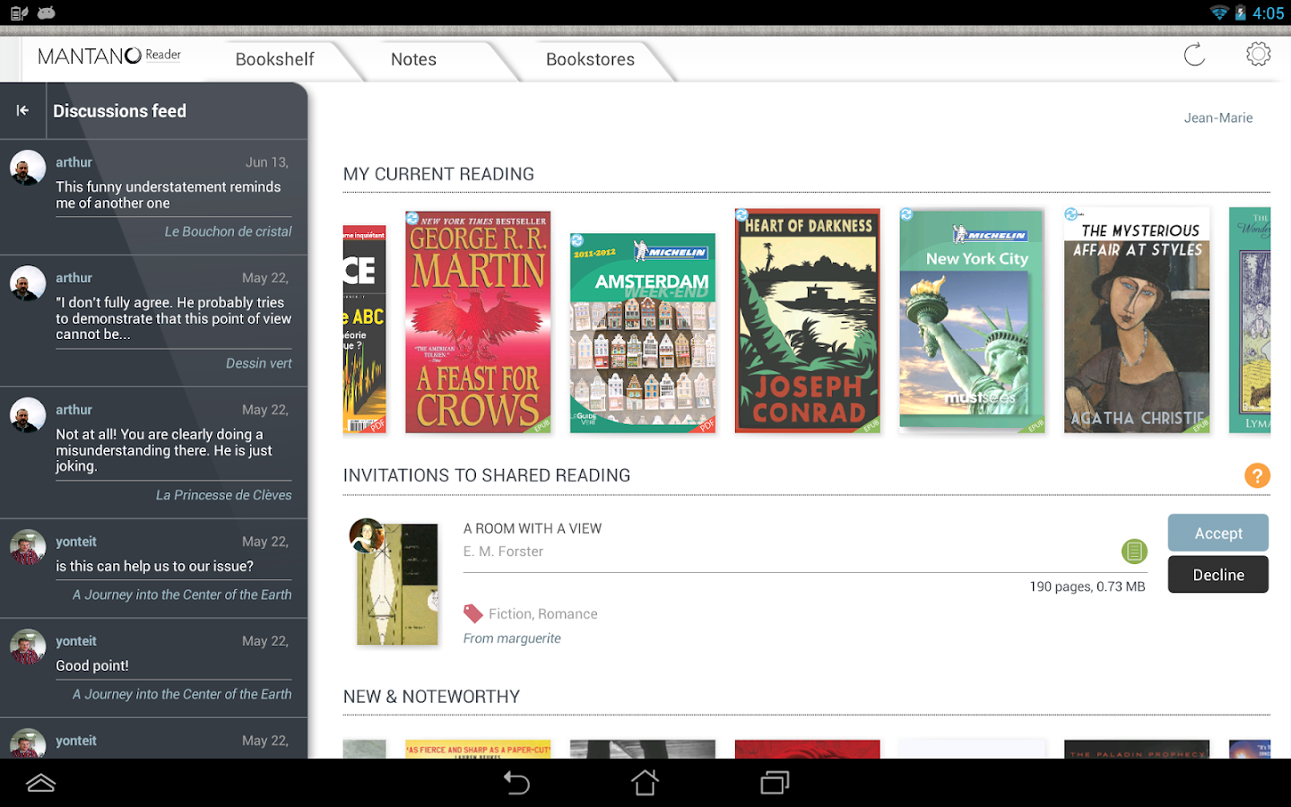 Mantano Premium Ebook Reader - screenshot