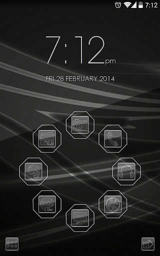 Smart launcher theme Glass